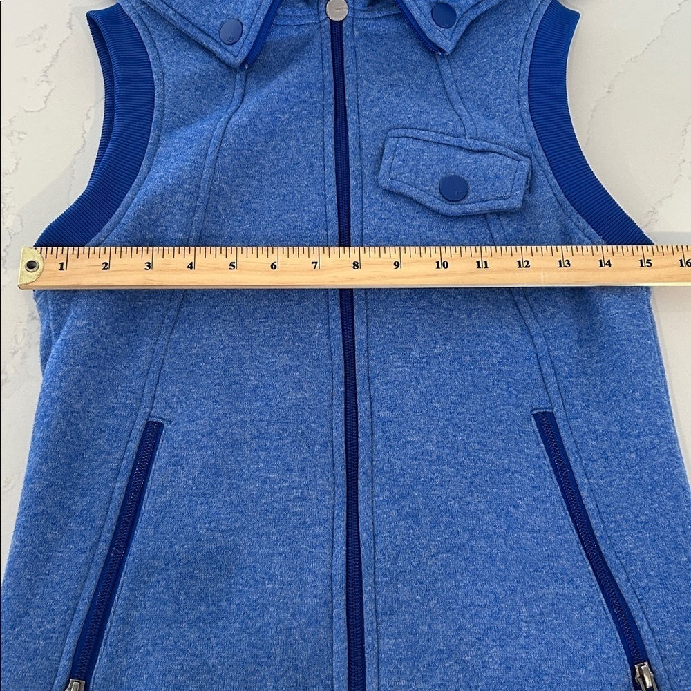 Burton Dryride Royal Blue Zippered Hoodie Vest Size XS - Picture 2 of 11